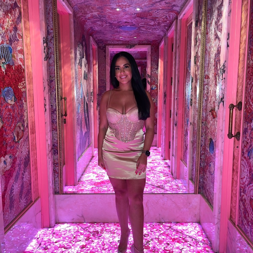 Nude Mini Dress